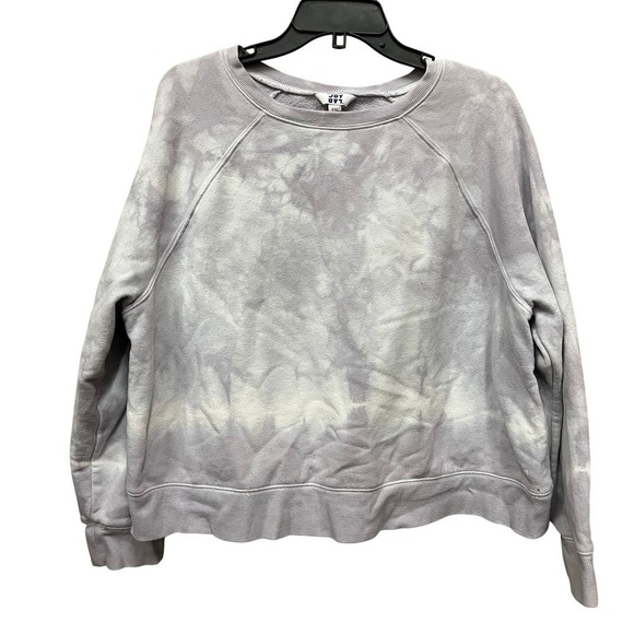 JoyLab Tops - JoyLab Womens XXL Purple Tie Dye Raglan Crewneck Sweatshirt Pullover